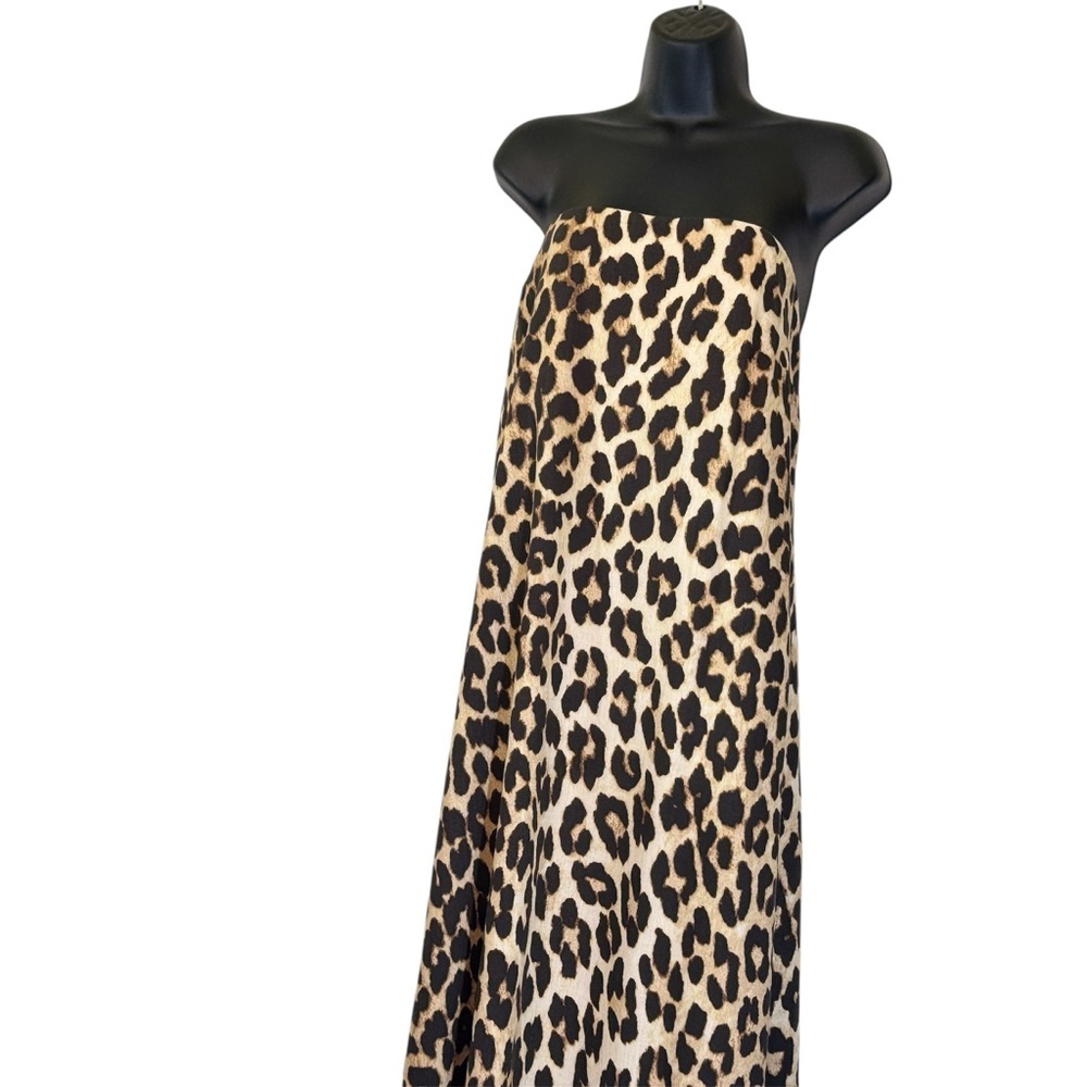 Strapless Leopard Print Midi Dress - Picture 11 of 16
